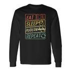 Eat Sleep Rowing Repeat Rowing Langarmshirts