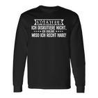 Engineer Saying Mechanical Engineer Engineer Langarmshirts