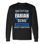 Fabian Name First Name Langarmshirts