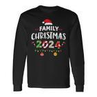 Family Pajamas Christmas 2024 Matching Sets Group Squad Xmas Langarmshirts