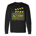 Filmmaker Director Cameraman Film Crew Langarmshirts