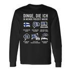 Finland Dinge Die Ich In Der Freizeit Mache Langarmshirts