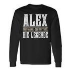 First Name Alex Name Alex Langarmshirts