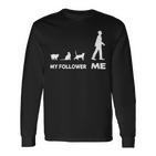 My Follower Me Cat Cute Cat Cute Langarmshirts