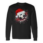 Football Santa Claus Christmas Xmas Langarmshirts