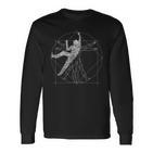 Freeclimberitruvian Man Climbing Bouldering Langarmshirts