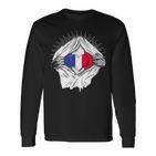 French Flag Home France Langarmshirts