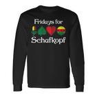 Fridays For Schafkopf Double Head Langarmshirts