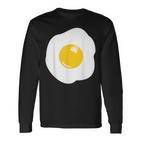 Fried Egg Eggs Costume Food Adult Child Food Carnival Langarmshirts