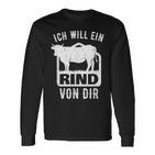 Agriculture Saying I Will A Rindon Dir Fun Langarmshirts