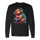 Capybara Gamerideo Games Lovers Capybara Langarmshirts