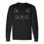 Cat Face Costume For Carnival And Fancy Dress Langarmshirts