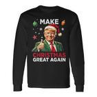 Christmas Pyjamas Make Christmas Great Again Langarmshirts