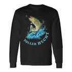 Fishing Saying With Fish And Bait Langarmshirts