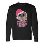 Hamster Sadhamster Hamstie Meme Schlafi Schlafi Langarmshirts