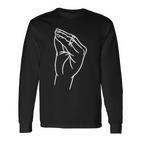 Italian Hand Gesture Italy Italiano Langarmshirts