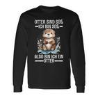 With Otter Sind Süß Ich Bin Süß Also Bin Ich Ein Otter Langarmshirts