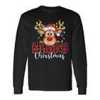 Reindeer Merry Christmas Family Langarmshirts