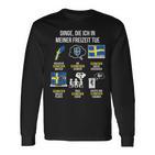 Saying Dinge Die Ich In Der Freizeit Tue Sweden Langarmshirts