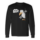 Seagull Cartoon I Sea Bird Animal Motif Moin North Sea Langarmshirts