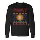 Ugly Christmas Bitcoin Short Sleeve Langarmshirts