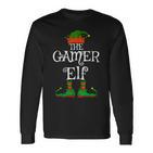 The Gamer Elf Christmas Boys Nager Langarmshirts