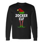 Gaming Gaming Gamerideo Game Pc Christmas Gamer Elf Langarmshirts