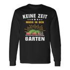 Gartenbahn Steam Train Model Railway Garden Slogan Langarmshirts