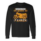 'Geboren Um S-51 Zu Fahren' Simson S51 Oldtimer Langarmshirts