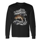 Geboren Zum Angeln Gezwungen Zum Arbeiten Angler Langarmshirts