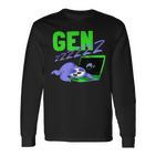 Gen Z Slogan Sleeping Fault Gen Zzz Generation Z Langarmshirts