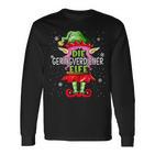 Geringverdiener Elf Christmas Family Christmas Langarmshirts