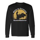 With German Lawnmower Lawn Mowing Langarmshirts