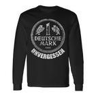 German Mark Unvergessen Ein Markstück 1 Dm 80S 90S Mark Langarmshirts