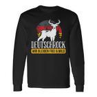 German Rock Wir Bleibfrei & Wild Langarmshirts