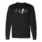 Idea For Footballer Heartbeat Football Langarmshirts