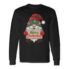 Gnome Christmas Santa Claus Costume Merry Christmas Gnome Langarmshirts