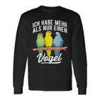 With Goat Parakeet Ich Habe Mehr Als Nur Einogel Parakeet Motif Langarmshirts