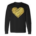 Golden Heart Langarmshirts