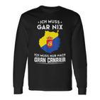 Gran Canaria Flag Travel Langarmshirts