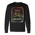 Gravel Bike Rennrad Ride Gravel Cyclocrossintage Retro Langarmshirts