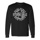 Graz Sturm Football Home Fan Styria Austria Stadium Langarmshirts