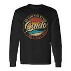 Guido The Man Of Mythos The Legend First Name Langarmshirts