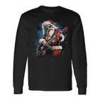 Hab Einen Rock & Roll Christmas Rock Santa Music Lovers Langarmshirts