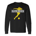 Hamborn Football Kicken Fan Nrw Stadium Yellow Langarmshirts