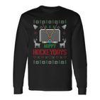 Happy Hockey Days Hockeydays Ugly Christmas Jumper Langarmshirts