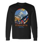 Himalaya Travel Mountain Exploration Lovertrip Himalaya Nepal Langarmshirts