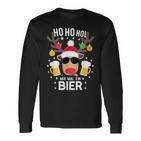 Ho Ho Hol Mir Mal Ein Bier Reindeer Christmas Langarmshirts