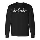 Hohoho Weihnachten Handwriting Langarmshirts