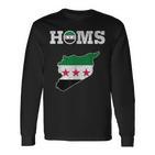 Homs Syria Free Syria Flag Syrian Langarmshirts